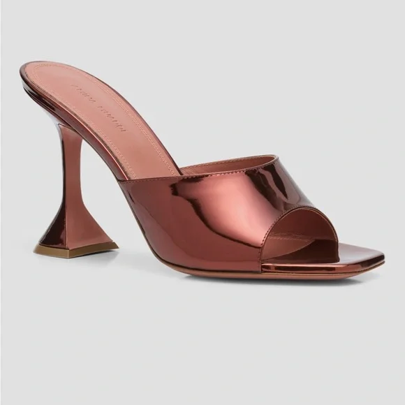 Amina muaddi lupita mirror leather mule sandals - Picture 3 of 5